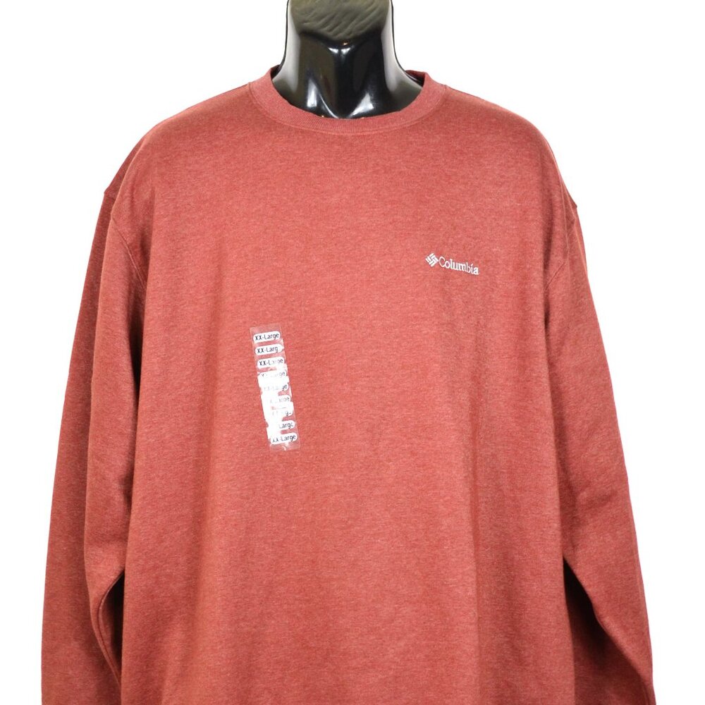 Columbia Men's Size XXL Burgundy Long Sleeve Crewneck Pullover NWT